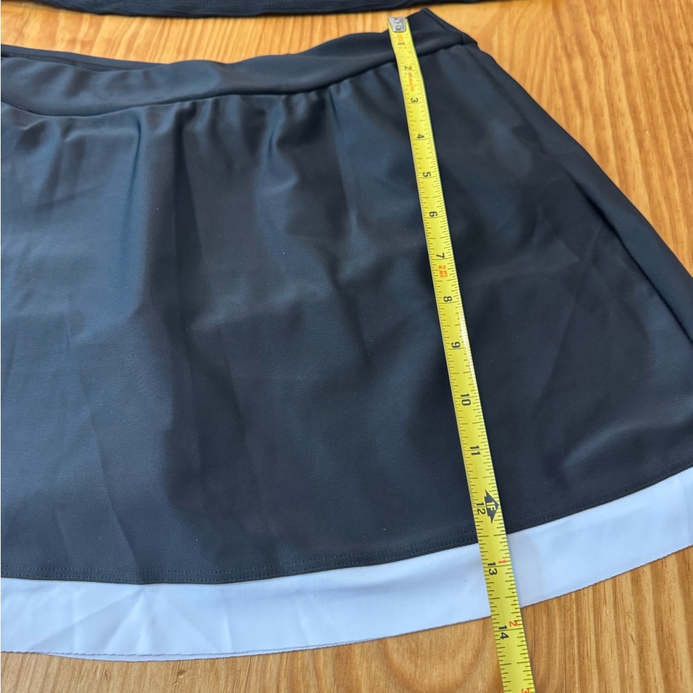 Nwot Modlily Contrast Binding Patchwork Black Tan… - image 6